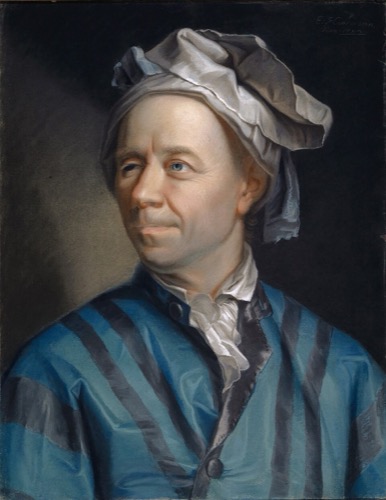 Portrait of Leonhard Euler, by Jakob Emanuel Handmann