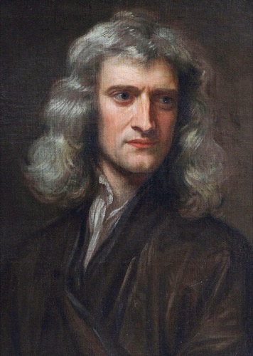 Portrait of Isaac Newton, after Godfrey Kneller (1689)