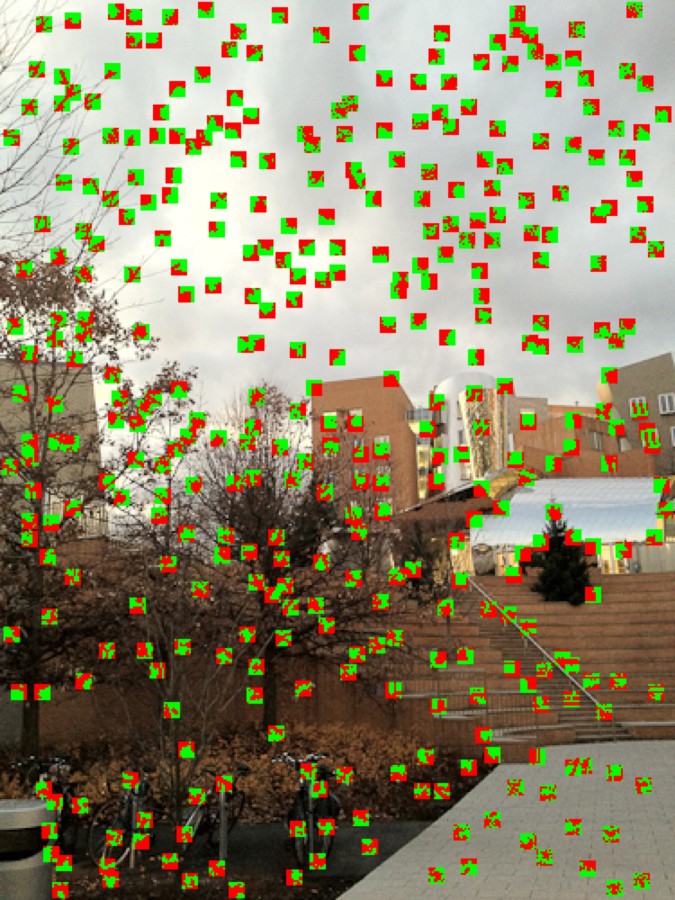 Visualizing features, testComputeFeatures in a7_main.cpp.