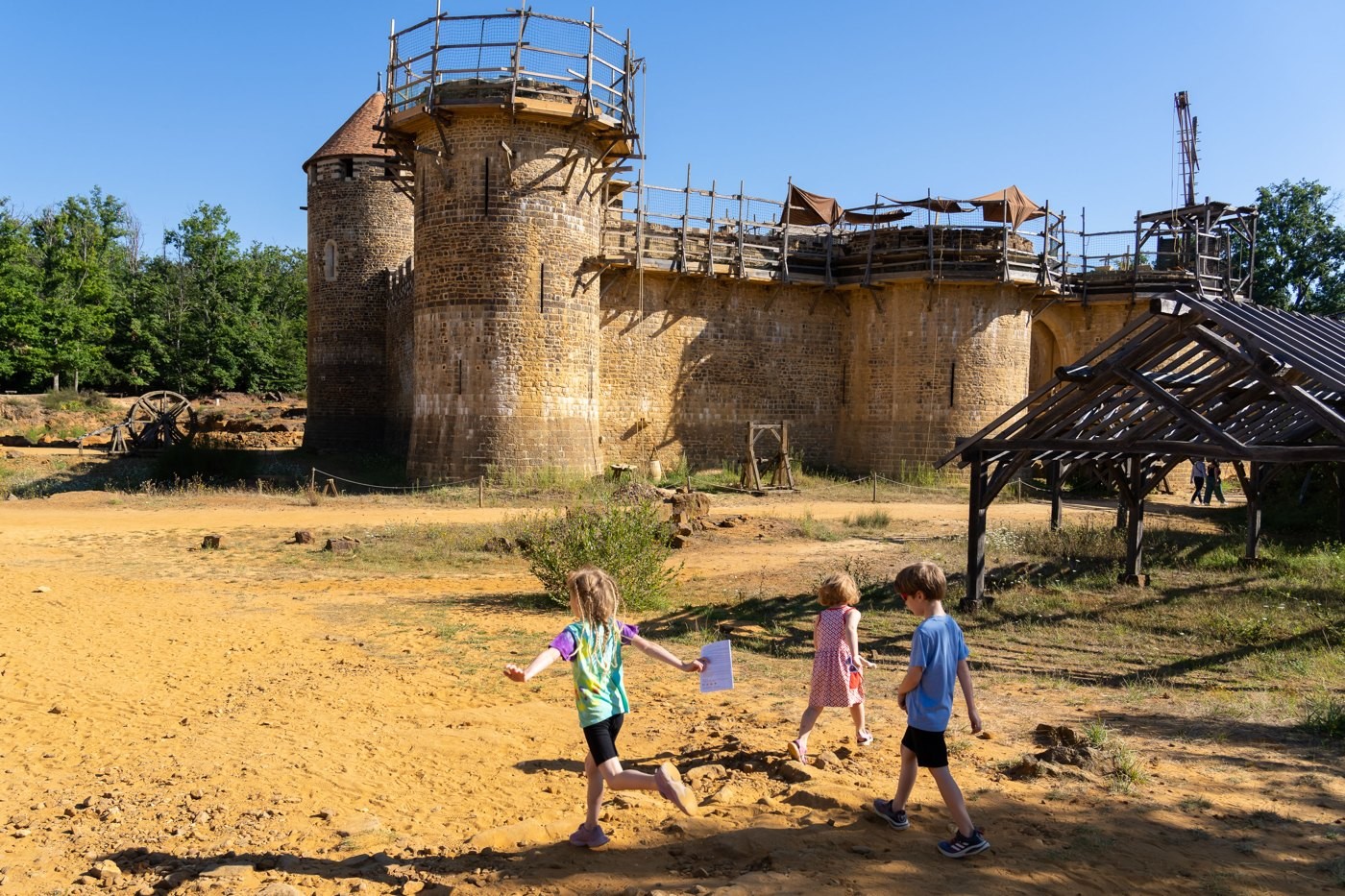 Guédelon castle site; photograph by the author