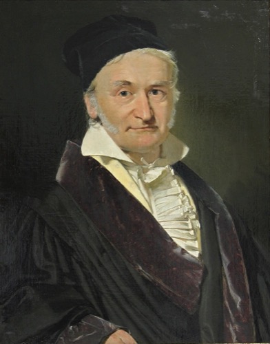 Portrait of Carl Friedrich Gauss, by Christian Albrecht Jensen