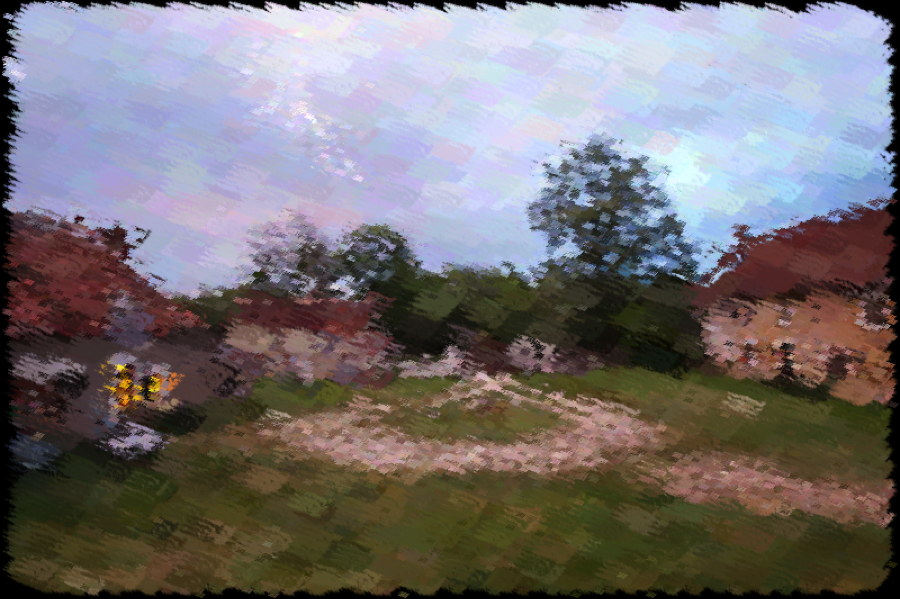 Two-scale painterly rendering