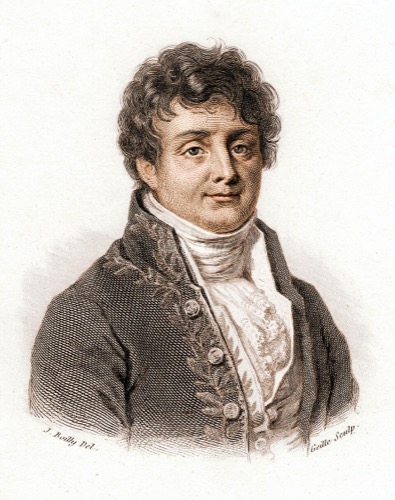 Portrait of Joseph Fourier, engraving after Julien-Léopold Boilly