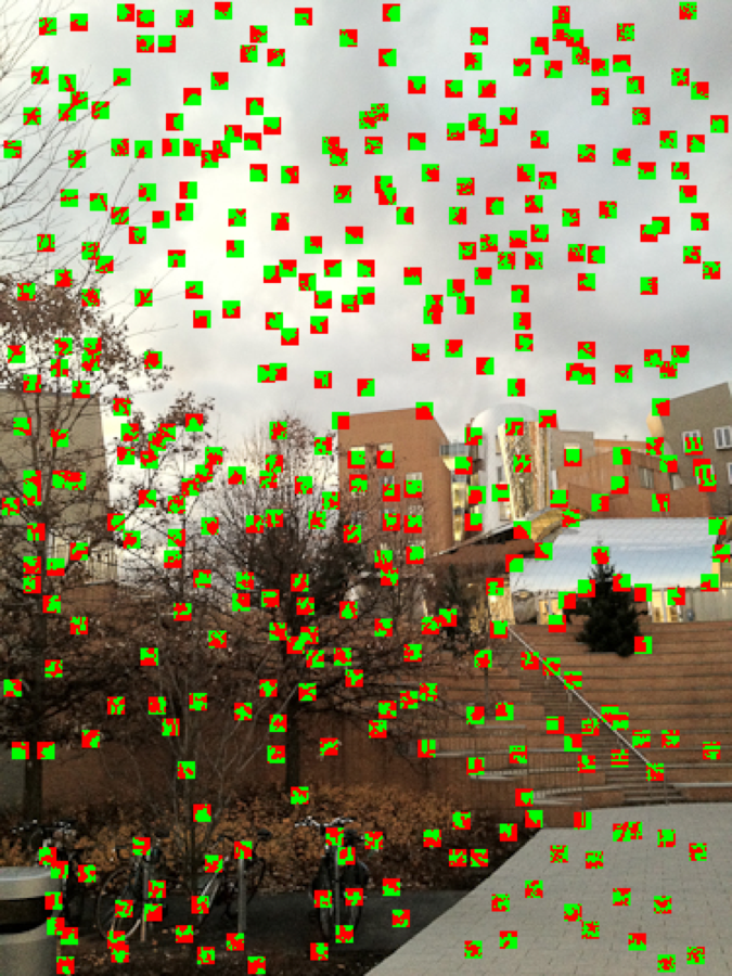 Visualizing features, testComputeFeatures in a7_main.cpp.