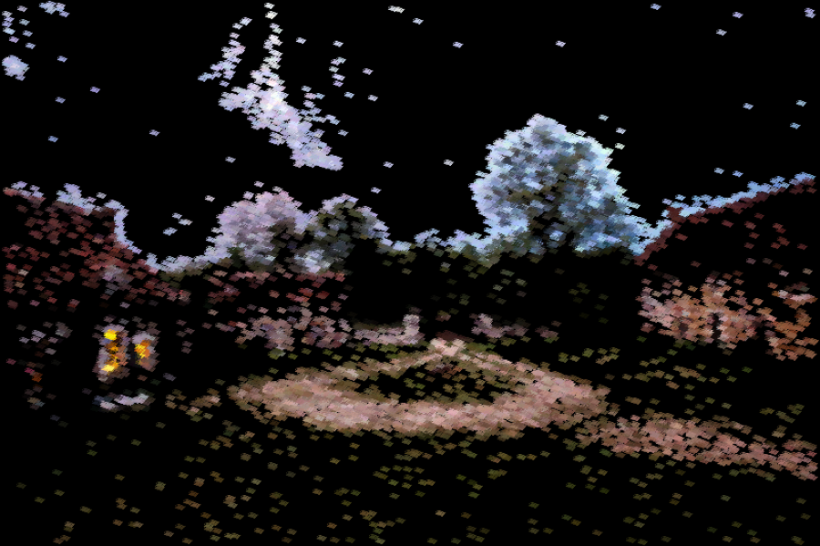 Contributions of the first pass (left) and second pass (right)