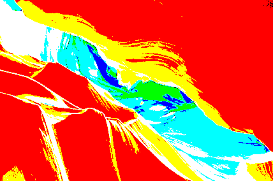 The weights computed from the `ante2` image sequence using the default parameters provided in `computeWeight`. You can see this output after running `testComputeFactor`. (b) w2