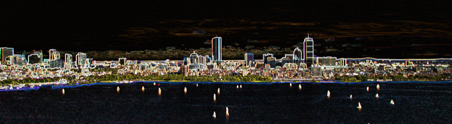 Gradient Magnitude of the Image (not scaled)