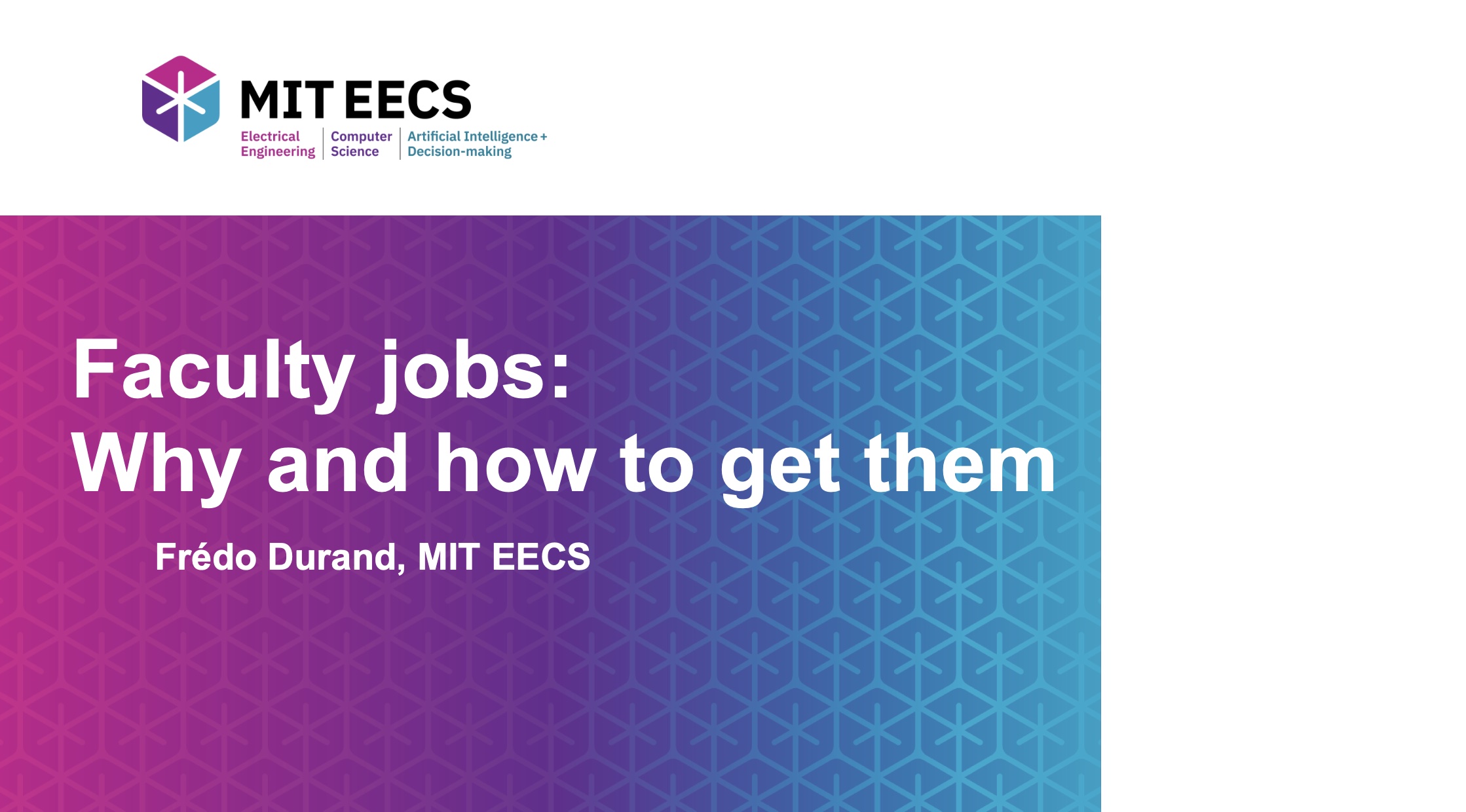 Faculty jobs webinar