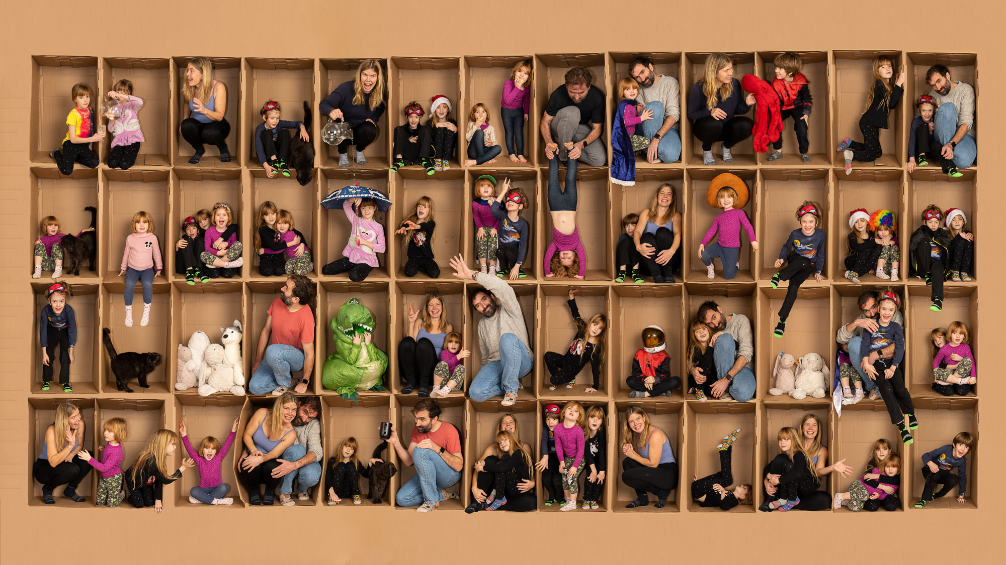 Family in a box