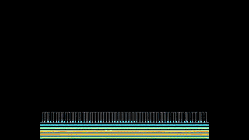 Propagation of a plane wave through the metalens