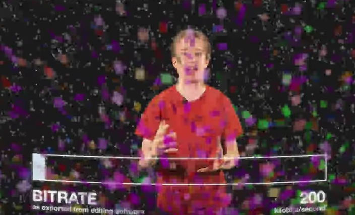 Confetti and video compression